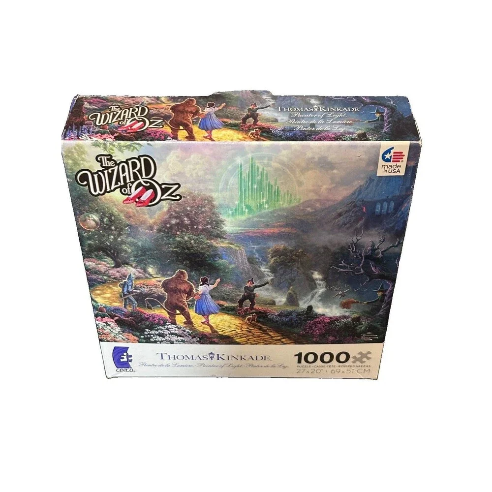Ceaco Thomas Kinkade The Wizard of Oz 1000 Piece Puzzle New 2012 27x20 Sealed